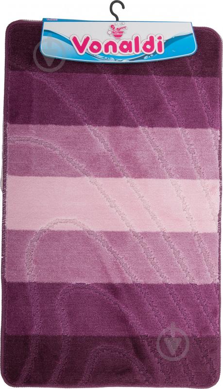 Набор ковриков Vonaldi Colorline Bari Grape + штора для душа - фото 3