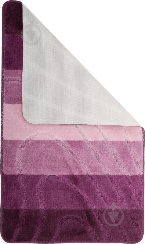 Набор ковриков Vonaldi Colorline Bari Grape + штора для душа - фото 2