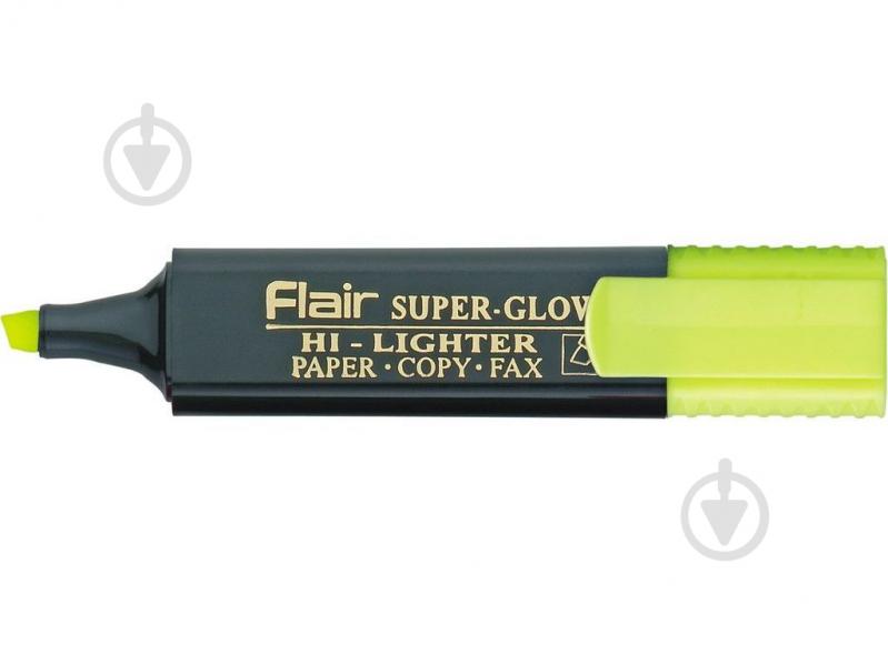 Маркер текстовий Flair Superglow Hi-lighter 1-5 мм жовтий 850 - фото 1