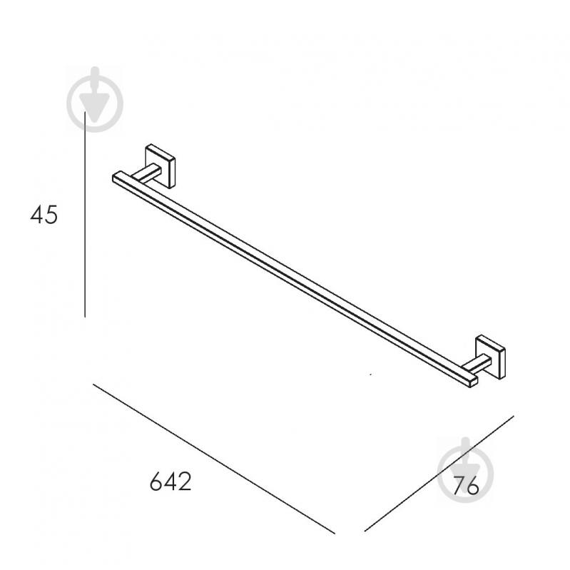 Тримач для рушників Imprese Bilovec 131255 хром - фото 2