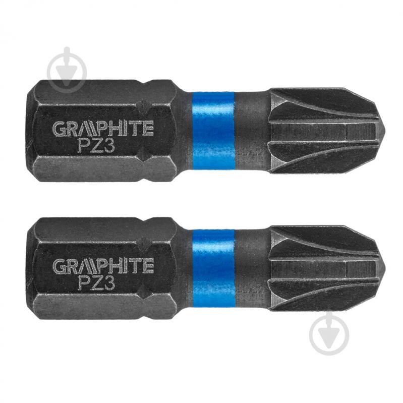 Біта GRAPHITE PZ3 х 25 мм 2 шт. 56H505 - фото 1 Біта GRAPHITE PZ3 х 25 мм 2 шт. 56H505 - фото 1