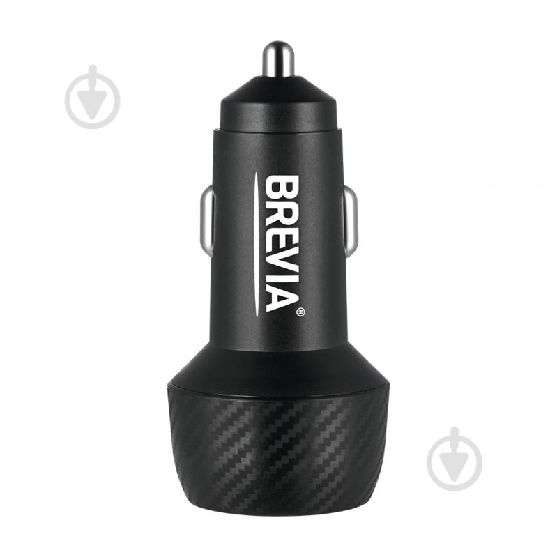 Зарядний пристрій — адаптер прикурювача-USB Brevia ePower Dual Carbon 48W 1xUSB-C+1xUSB-A 46048CUB - фото 4