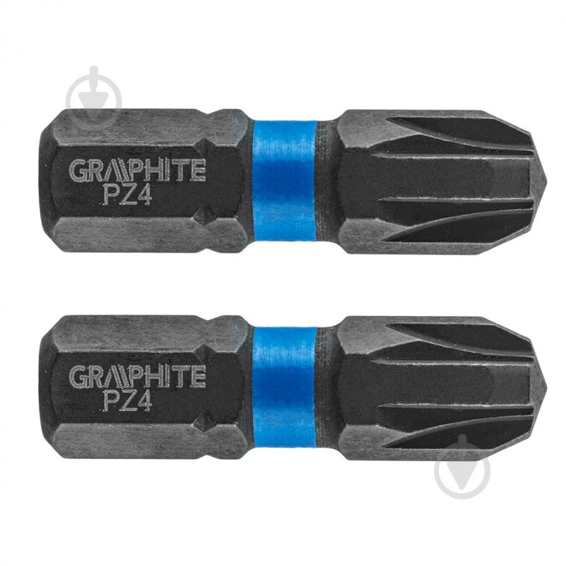 Бита GRAPHITE PZ4 х 25 мм 2 шт. 56H506 - фото 1 Бита GRAPHITE PZ4 х 25 мм 2 шт. 56H506 - фото 1