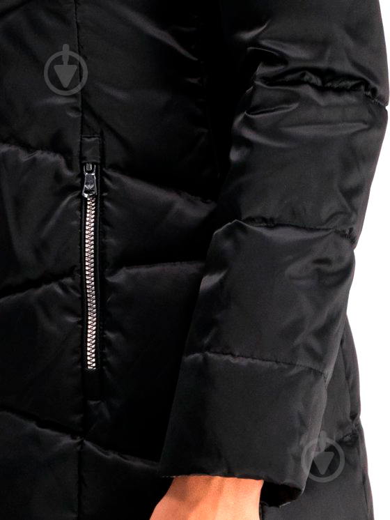 Пуховик жіночий EA7 WOVEN DOWN JACKET 6GTL04-TN05Z-1200 р.L чорний - фото 4