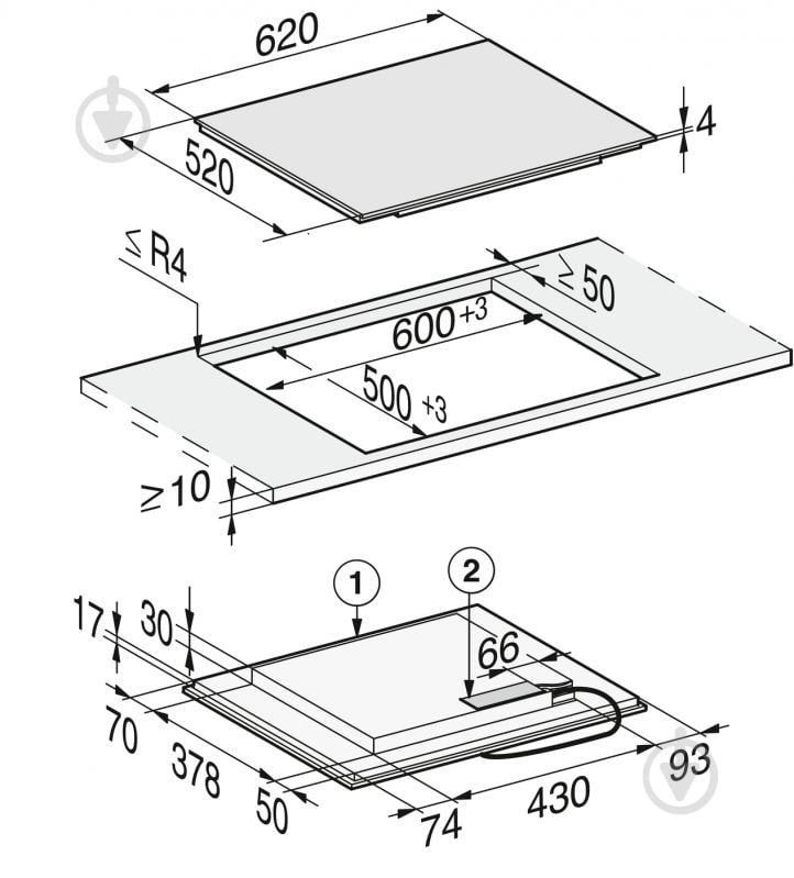 Варочная поверхность индукционная Miele KM 7564 FL - фото 4 Варочная поверхность индукционная Miele KM 7564 FL - фото 4