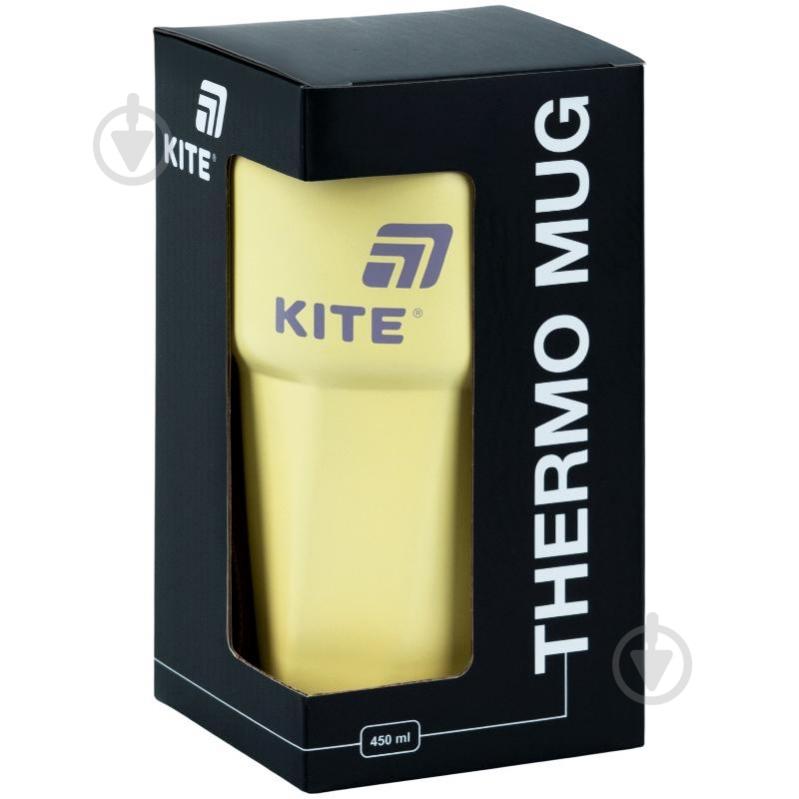 Термокружка KITE 450 мл желтая K26-1220-3 - фото 4
