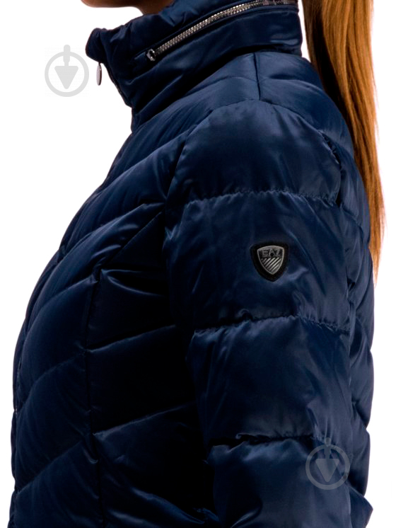 Пуховик жіночий демісезонний EA7 WOVEN DOWN JACKET 6GTL04-TN05Z-1554 р.L блакитний - фото 4