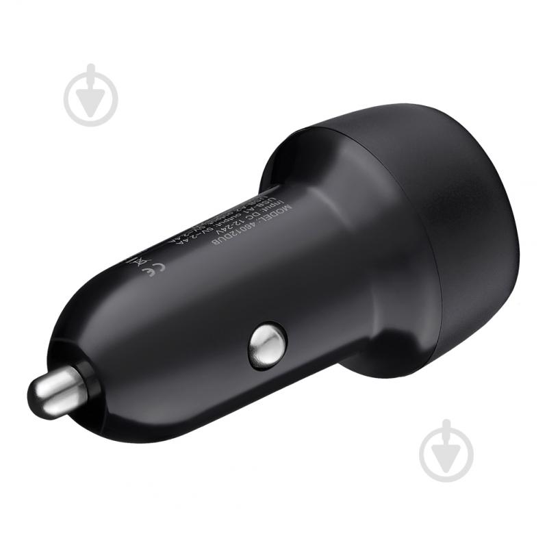Зарядное устройство — адаптер прикуривателя-USB Brevia ePower DualDrive 12W 2xUSB-A черный 46012DUB - фото 2