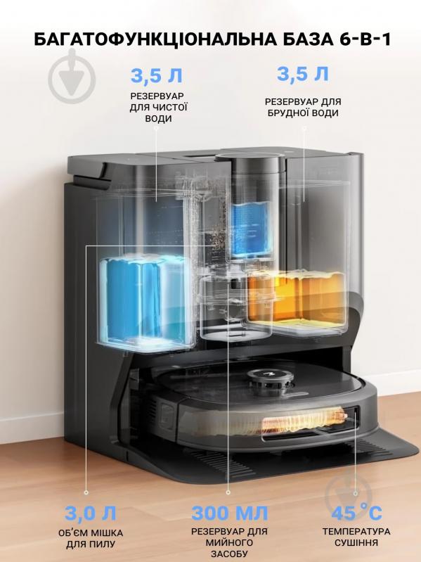 Робот-пылесос моющий Eureka J20 black - фото 7 Робот-пылесос моющий Eureka J20 black - фото 7