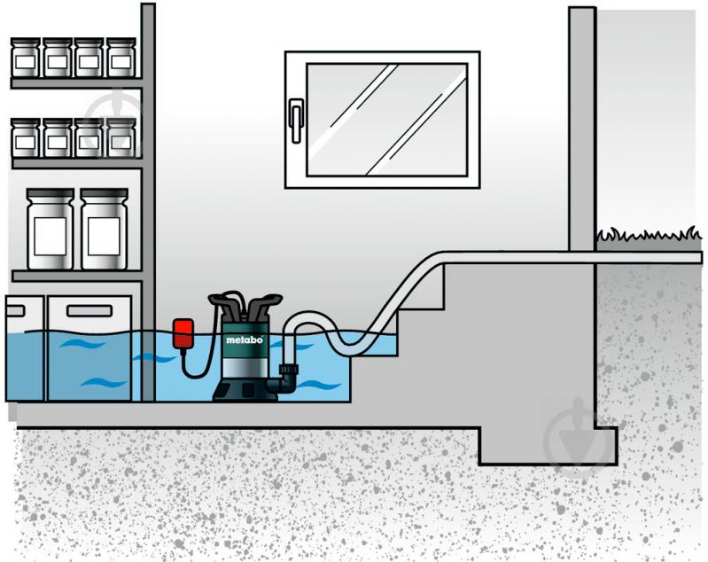 Насос Metabo занурювальний TP 12000 SI для чистої води - фото 5