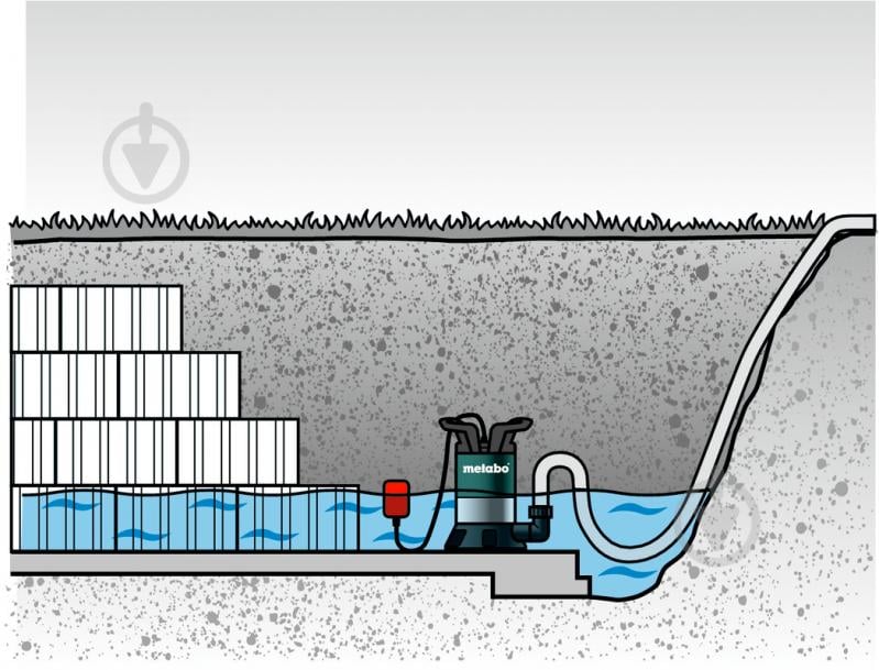 Насос Metabo занурювальний TP 12000 SI для чистої води - фото 6