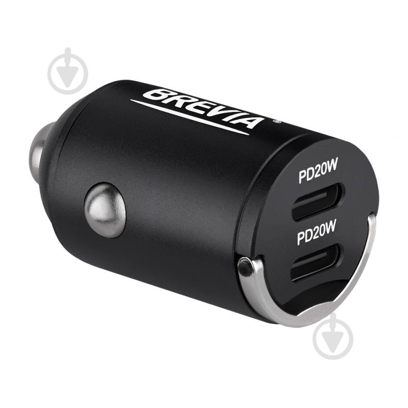 Зарядное устройство — адаптер прикуривателя-USB Brevia ePower NanoMetal 40W 2xUSB-C черный 46040DCMB - фото 5 Зарядное устройство — адаптер прикуривателя-USB Brevia ePower NanoMetal 40W 2xUSB-C черный 46040DCMB - фото 5