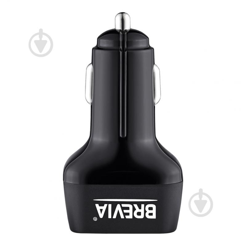 Зарядное устройство — адаптер прикуривателя-USB Brevia ePower TriDrive 42W 3xUSB-A черный 46042TUB - фото 3