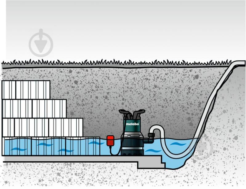 Насос Metabo занурювальний TPS 16000 S COMBI комбінований - фото 7