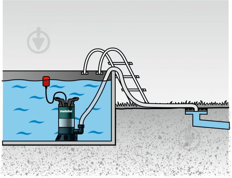 Насос Metabo занурювальний PS 18000 SN для брудної води - фото 2
