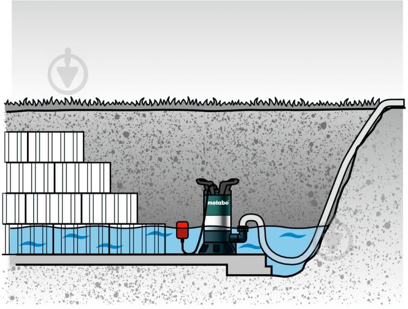 Насос Metabo занурювальний PS 18000 SN для брудної води - фото 3