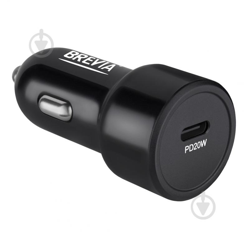 Зарядное устройство — адаптер прикуривателя-USB Brevia ePower TurboCharge 20W 1xUSB-C черный 46020CB - фото 5