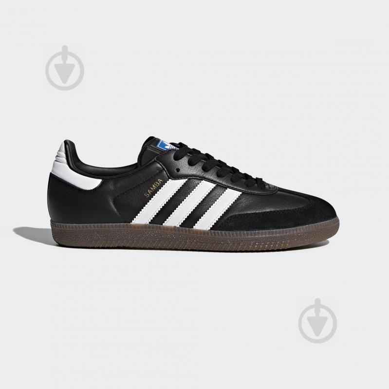 Кроссовки мужские демисезонные Adidas SAMBA OG BZ0058 р.44 черные - фото 1