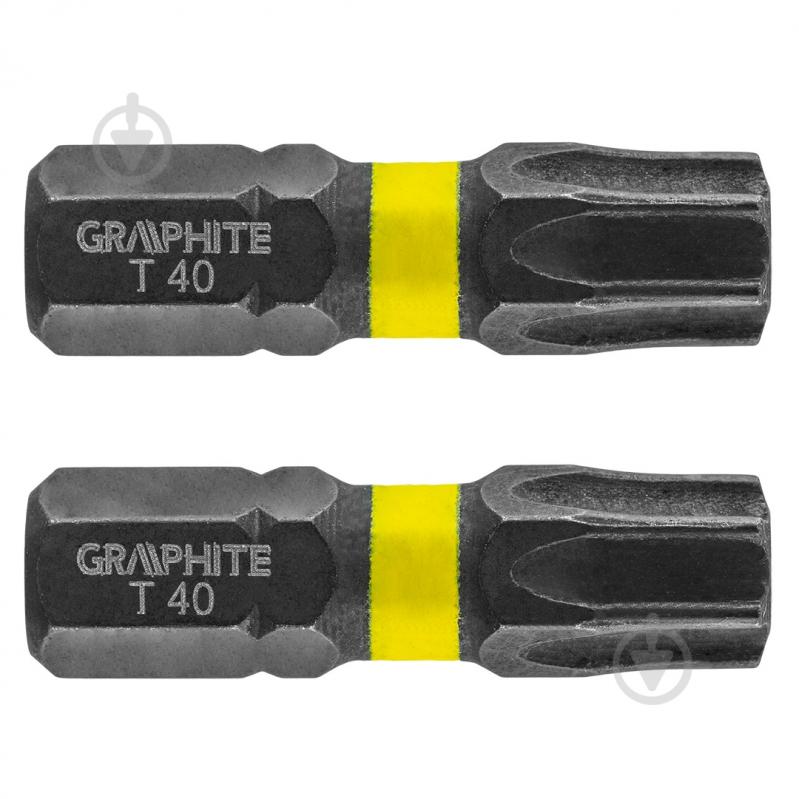 Бита GRAPHITE ТХ40 х 25 мм 2 шт. 56H517 - фото 1 Бита GRAPHITE ТХ40 х 25 мм 2 шт. 56H517 - фото 1