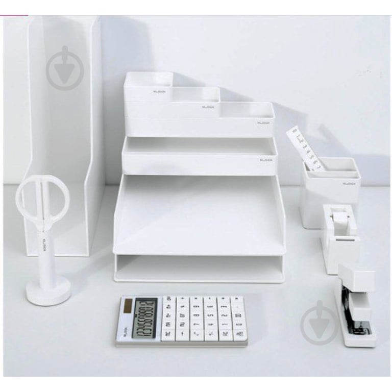 Набор настольный Nusign 13 предметов белый NS003 Deli - фото 1 Набор настольный Nusign 13 предметов белый NS003 Deli - фото 1