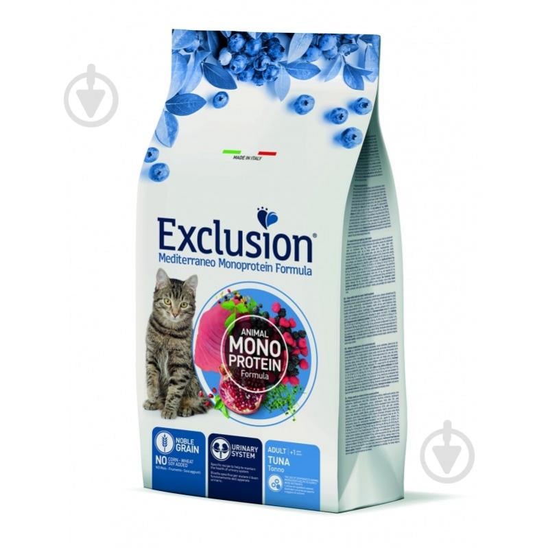 Корм сухой для взрослых кошек Exclusion Adult тунец 300 г - фото 1 Корм сухой для взрослых кошек Exclusion Adult тунец 300 г - фото 1