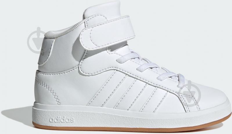 Кросівки дитячі демісезонні Adidas Grand Court Mid K JR0803 р.35,5 білі - фото 1 Кросівки дитячі демісезонні Adidas Grand Court Mid K JR0803 р.35,5 білі - фото 1
