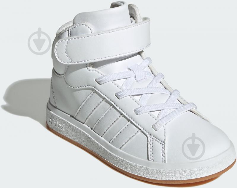 Кросівки дитячі демісезонні Adidas Grand Court Mid K JR0803 р.35,5 білі - фото 3 Кросівки дитячі демісезонні Adidas Grand Court Mid K JR0803 р.35,5 білі - фото 3