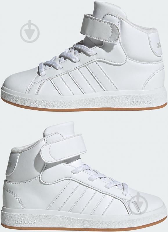 Кросівки дитячі демісезонні Adidas Grand Court Mid K JR0803 р.35,5 білі - фото 5 Кросівки дитячі демісезонні Adidas Grand Court Mid K JR0803 р.35,5 білі - фото 5
