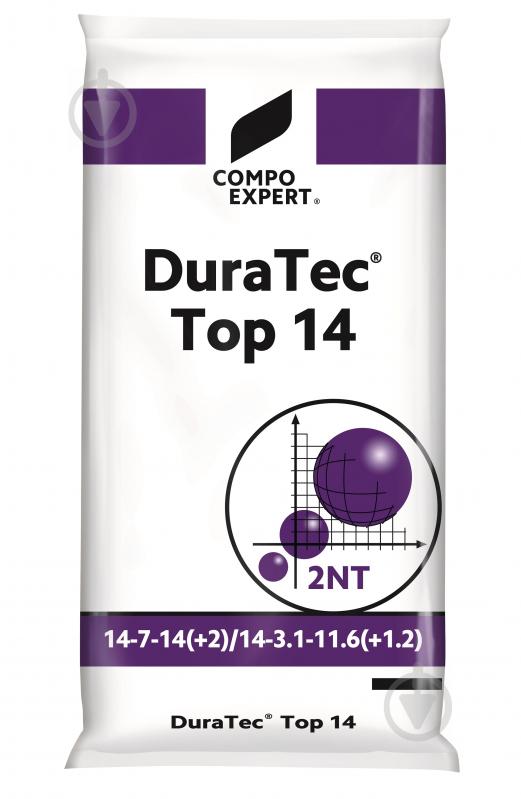 Удобрение длительного действия Compo Duratec TOP-14 14-7-14 25 кг - фото 1