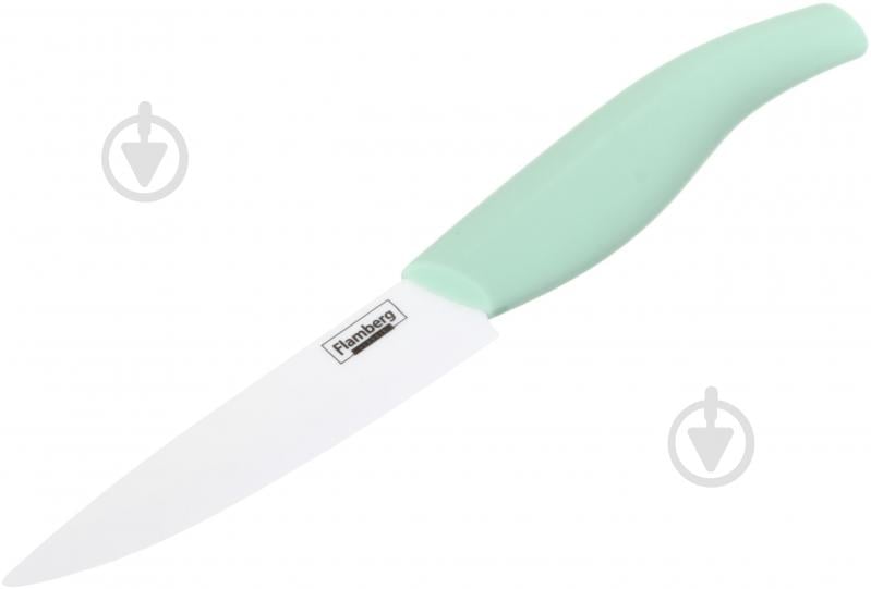 Набір ножів Smart Kitchen by Flamberg 2 шт + овочерізка зелений - фото 2