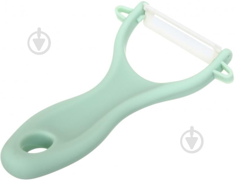 Набір ножів Smart Kitchen by Flamberg 2 шт + овочерізка зелений - фото 8