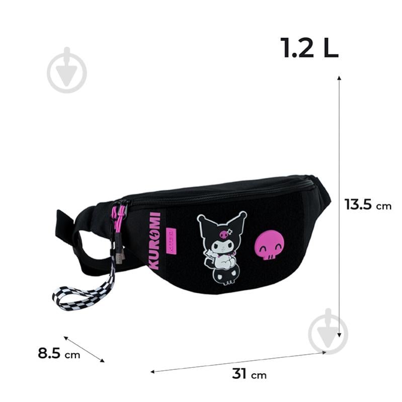 Сумка-бананка KITE Education teens 2770-9 HK24-2770 чорний - фото 2