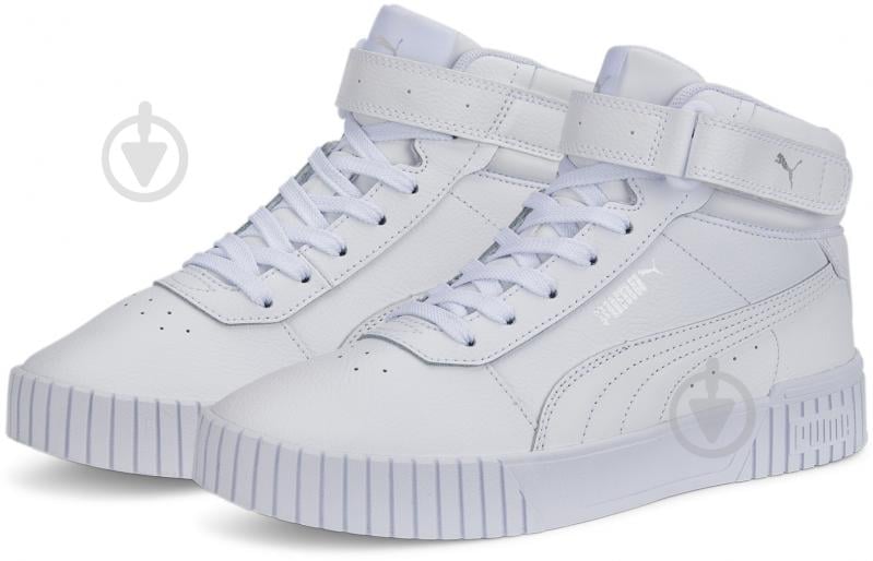 Кроссовки женские демисезонные Puma CARINA 2.0 MID 38585102 р.36 белые - фото 3