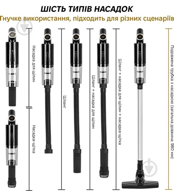 Пилосос акумуляторний Inspire A-061 black - фото 7 Пилосос акумуляторний Inspire A-061 black - фото 7