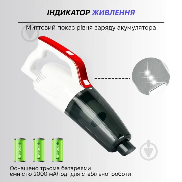 Пылесос аккумуляторный Inspire A-071 white - фото 6
