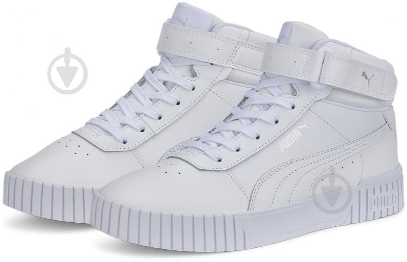 Кроссовки женские демисезонные Puma CARINA 2.0 MID 38585102 р.40,5 белые - фото 3