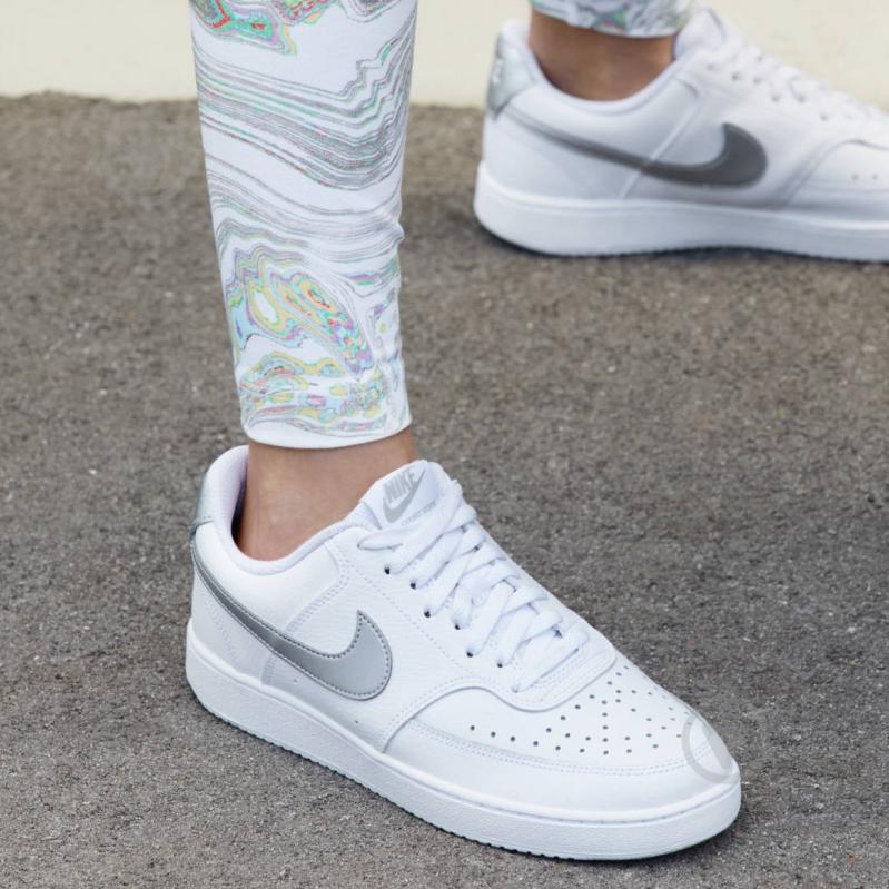 Кроссовки женские демисезонные Nike Court Vision Low CD5434-111 р.40,5 белые - фото 11
