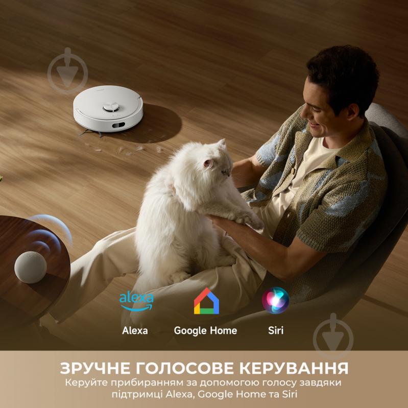 Робот-пылесос моющий DREAME Bot F20 Plus White white - фото 11