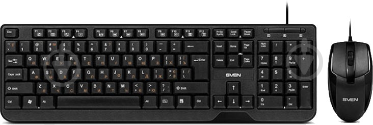 Комплект клавиатура и мышь Sven KB-S330C Black USB - фото 1