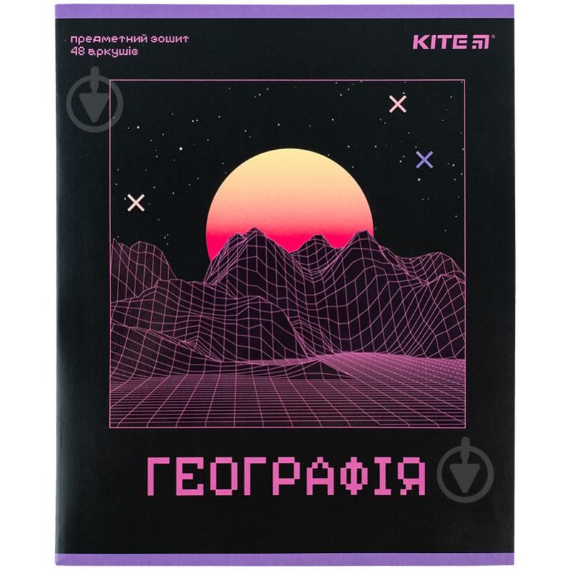 Тетрадь школьная 48 лист. клетка Neo география K24-240-13 KITE - фото 1