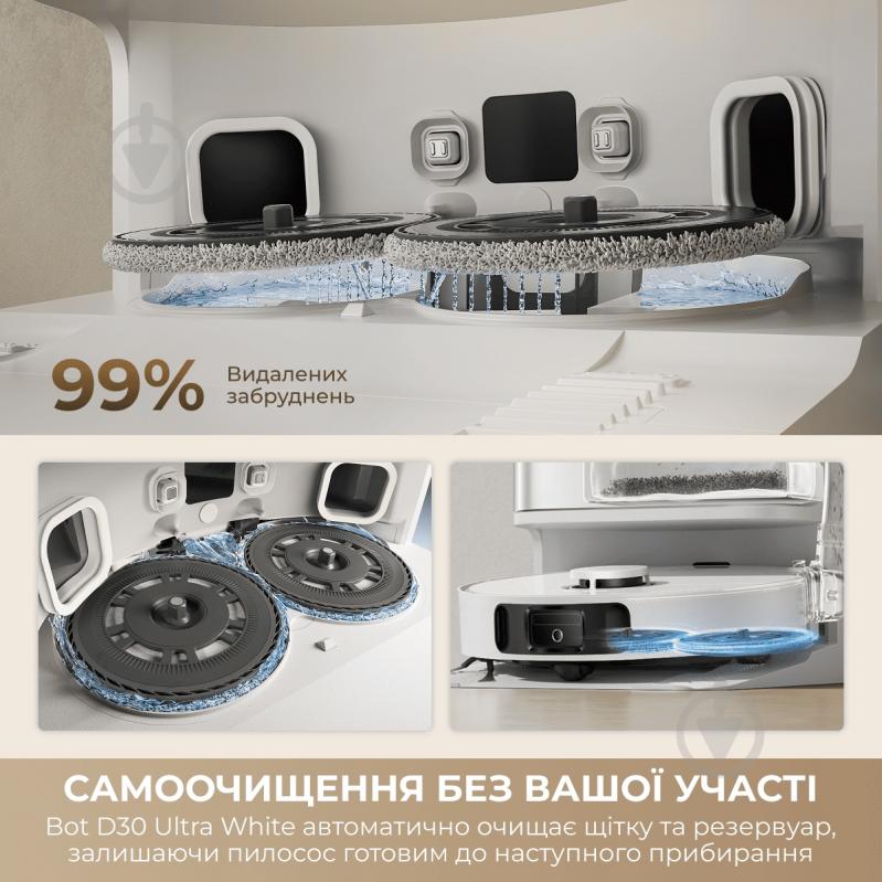 Робот-пылесос моющий DREAME D30 Ultra black - фото 6