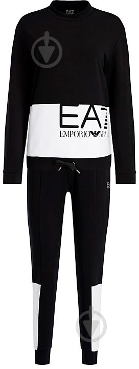 Спортивний костюм EA7 JERSEY_TRACKSUIT 6GTV66-TJ31Z-1200 р. L чорний - фото 1