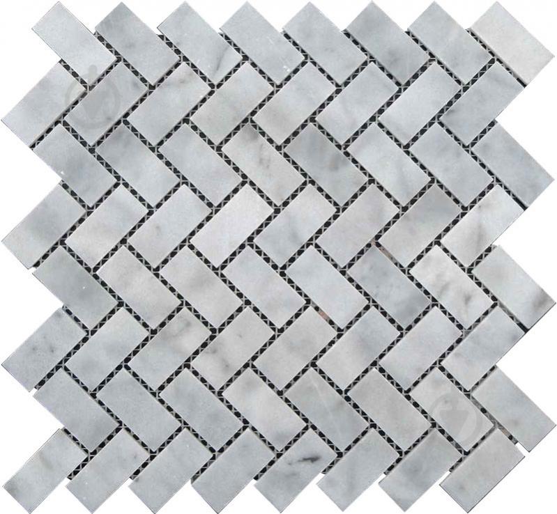 Плитка KrimArt мозаїка МКР-5П Mix White 30,3x32,5 cм - фото 