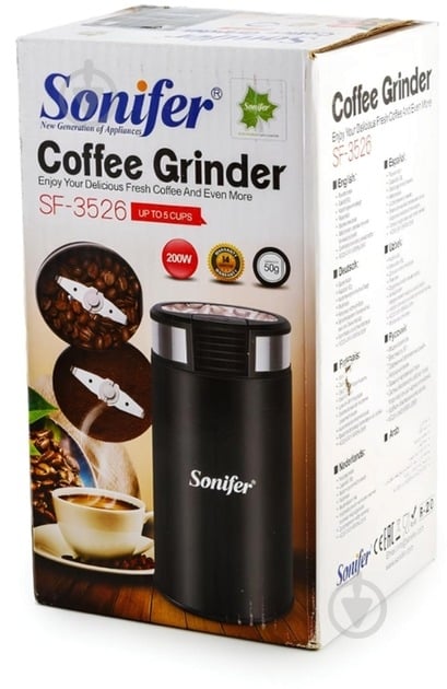 Кофемолка Sonifer SF-3526 black - фото 7