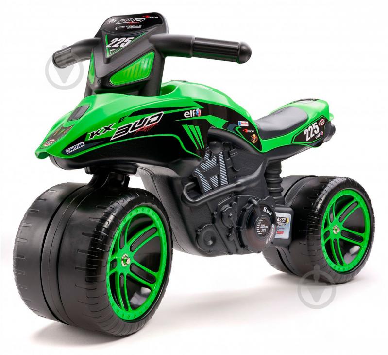 Беговел Falk Moto Kawasaki KX Bud Racing зеленый 502KX - фото 1