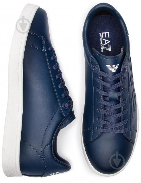 Кроссовки зимние EA7 LEATHER_SNEAKER X8X001-XCC51-00285 р.36 2/3 синие - фото 6