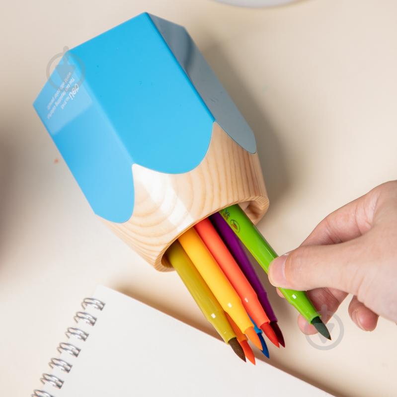 Подставка для ручек Карандаш синий 9145Е Deli - фото 3