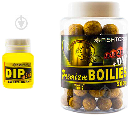 Бойлы Fishtoria Premium Boilies 200 г кукуруза FT0007 - фото 1