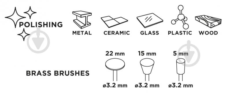 Набір щіток GRAPHITE 55H067 - фото 5