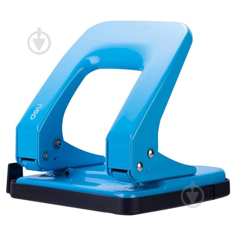 Дырокол E0138 синий Vivid Deli - фото 1